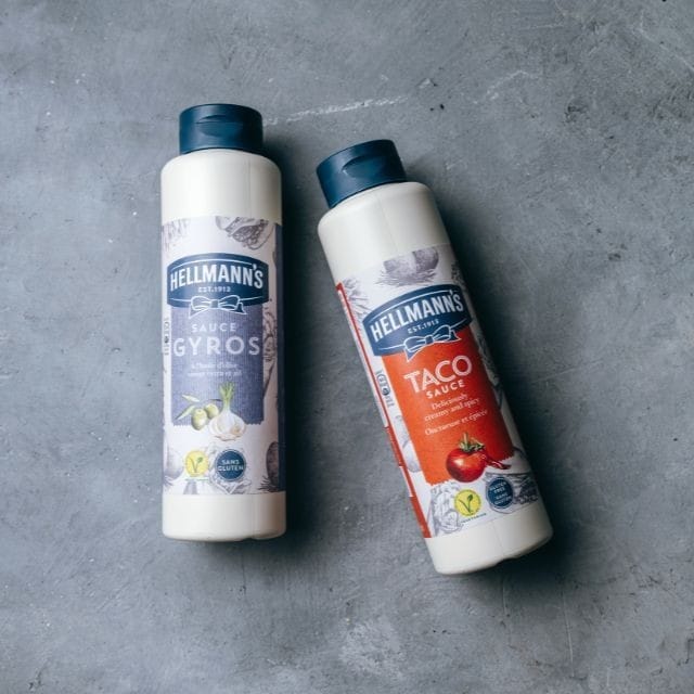 NOUVEAU : Les sauces de variété Taco et Gyros Hellmann's®