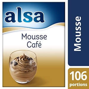 Alsa Mousse au Café 1kg 106 portions - Faites de chaque jour un régal avec les mousses Alsa !