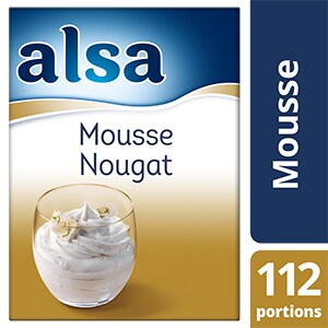 Alsa Mousse au Nougat 900g 112 portions - Faites de chaque jour un régal avec les mousses Alsa !