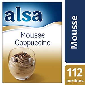 Alsa Mousse Cappuccino 820g 112 portions - Faites de chaque jour un régal avec les mousses Alsa !
