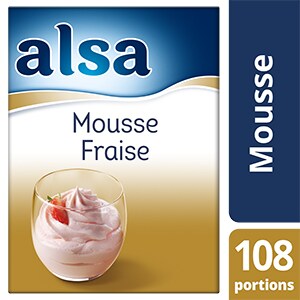 Alsa Mousse à la Fraise 860g 108 portions - Faites de chaque jour un régal avec les mousses Alsa !