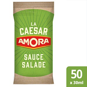 Amora Sauce salade Caesar  - Carton de 50 dosettes de 30 ml - 