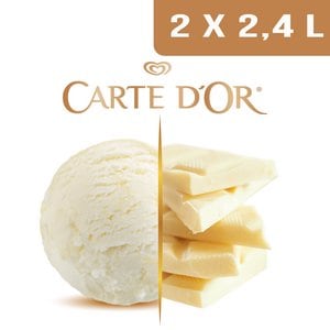 Carte d'Or Crème glacée Chocolat blanc - 2,4 L - 