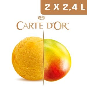 Carte d'Or Sorbets plein fruit Mangue d'Inde - 2,4 L - 