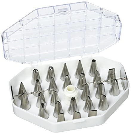 Coffret de 26 douilles fines en inox, spéciales décor De Buyer - 