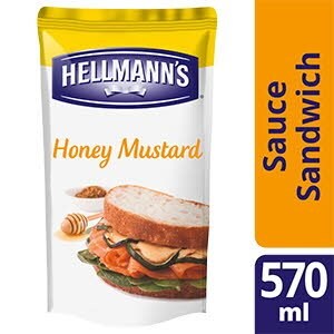 Hellmann's Sauce Sandwich et Burger Miel Moutarde 570ml - Hellmann’s a développé des sauces sandwiches pour vous permettre d’ajouter encore plus de goût aux sandwiches et burgers les plus populaires.