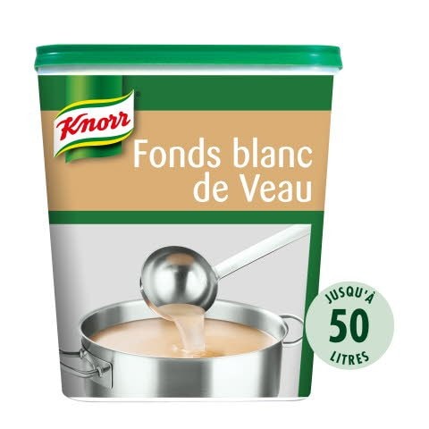 Knorr Fonds Blanc de Veau Déshydraté Boîte de 750g jusqu'à 50L - 