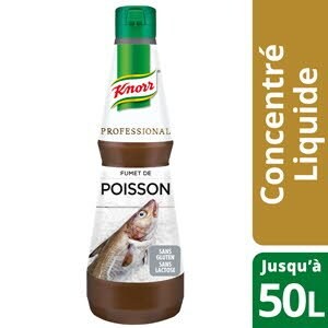 Knorr Professional Fumet de Poisson Concentré Bouteille 1L - Un goût authentique et intense