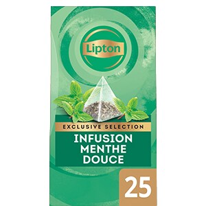 Lipton Exclusive Selection Infusion Menthe douce 25 sachets Pyramides - 