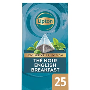 Lipton Exclusive Selection Thé English Breakfast 25 Sachets Pyramides - 