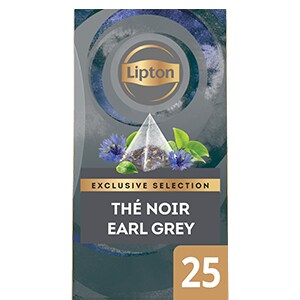 Lipton Exclusive Selection Thé Noir Earl Grey 25 sachets pyramides - Lipton Exclusive Selection offre à vos clients une expérience exceptionnelle.