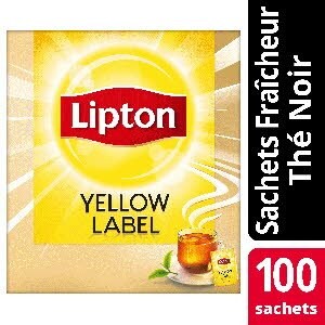 Lipton Feel Good Selection Thé noir Yellow Label 100 sachets fraîcheur - Lipton sachets fraîcheur, une gamme unique pour chaque moment de la journée.