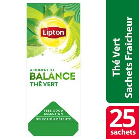 Lipton Feel Good Selection Thé Vert 25 Sachets Fraîcheur - 