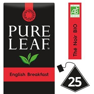 Pure Leaf BIO Thé Noir English Breakfast 25 sachets pyramides - 