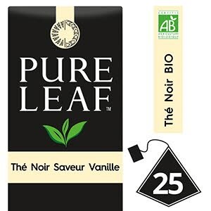 Pure Leaf BIO Thé Noir saveur Vanille 25 sachets pyramides - 
