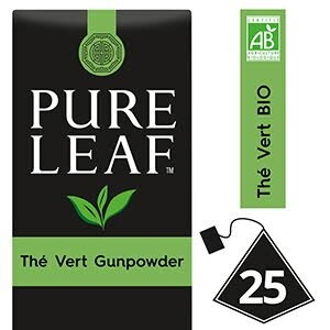 Pure Leaf BIO Thé Vert Gunpowder 25 sachets pyramides - 