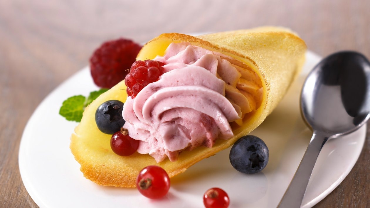 de Murat mousse framboise et fruits rouges Recette Recette Unilever Food Solutions