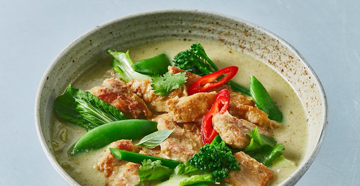 Curry vert thaï végétarien – - Recette