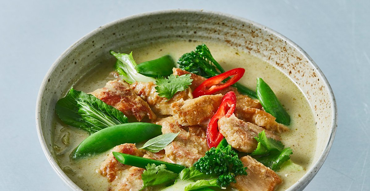 Curry vert thaï végétarien – - Recette