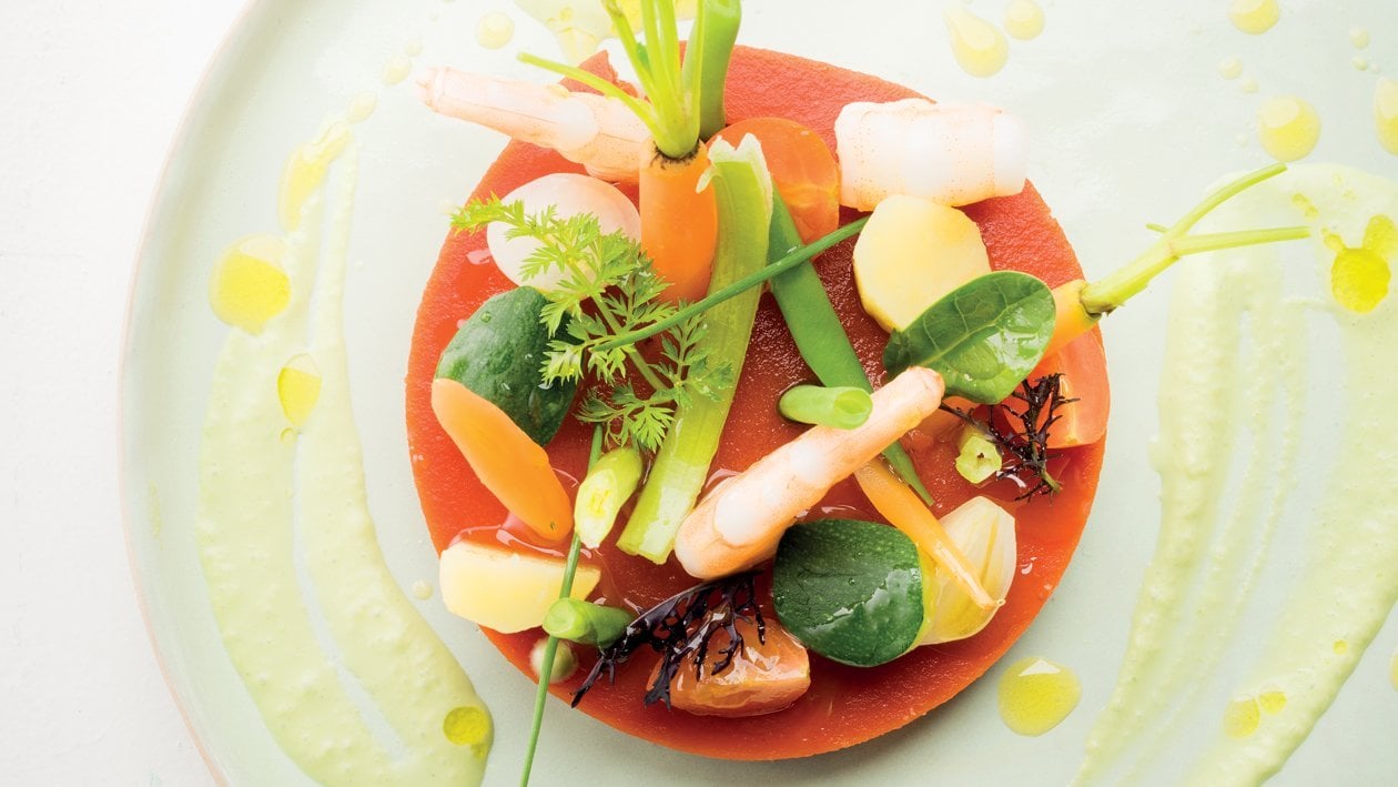 Minestrone de crevettes – - Recette