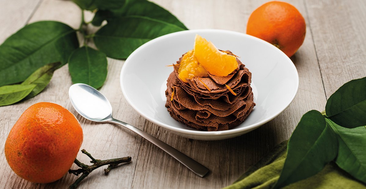 Mousse chocolat Bio et marmelade de clémentines – Recette