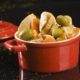 Sauté de Dinde aux olives vertes et carottes