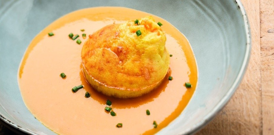 Soufflé crémeux de potiron au curry – - Recette