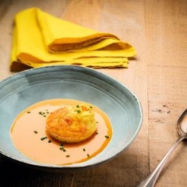 Soufflé crémeux de potiron au curry