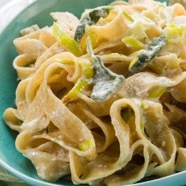 Tagliatelle au poireau