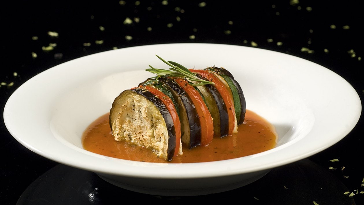 Tian Provençal & Velouté de tomate poivron – - Recette