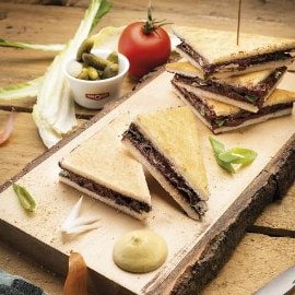 Club "Aquitaine", crème de boudin et moutarde