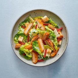Salade Caesar et mini panés Salade Caesar et mini panés