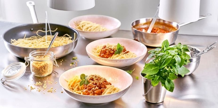 Spaghettis au haché végétal – - Recette