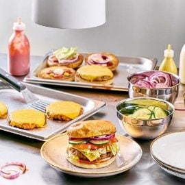 Summer vega cheeseburger