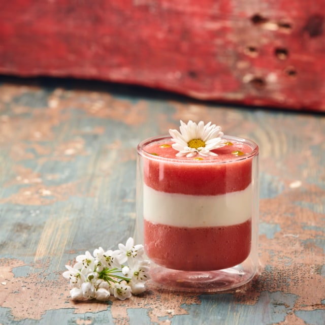 Tomate et mozzarella (Texture mixée)