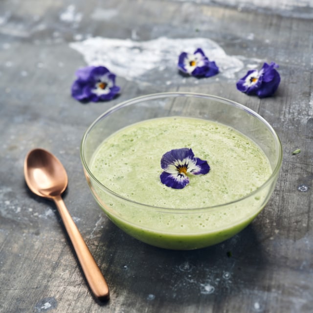 Concombre et avocat (Texture mixée)