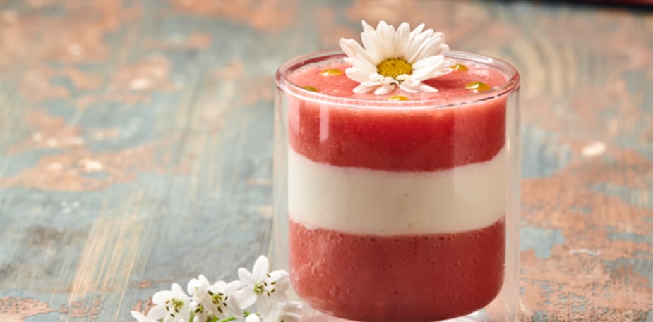 Tomate et mozzarella (Texture mixée) – - Recette