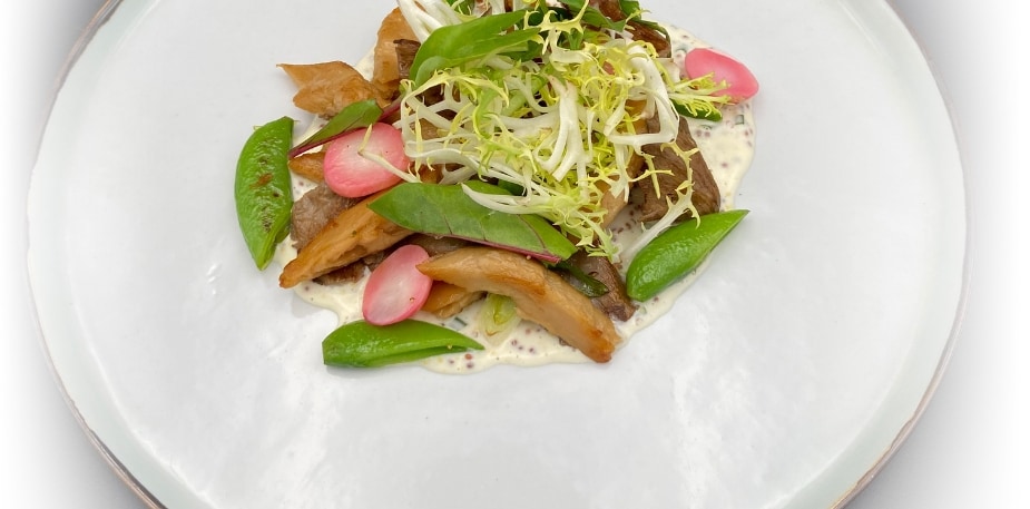 Emincé grillé, crème de moutarde à l'ancienne – - Recette
