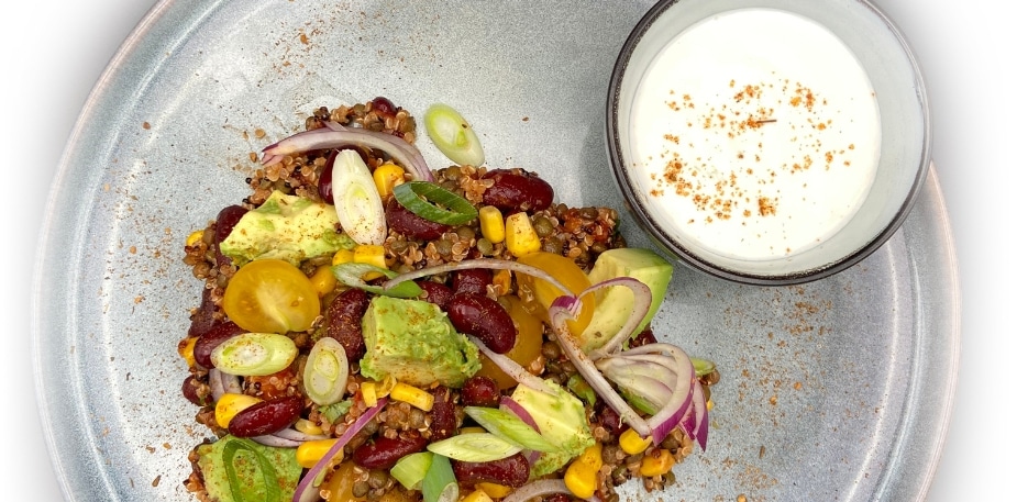 Salade mexicaine, crème aigre et citron vert – - Recette