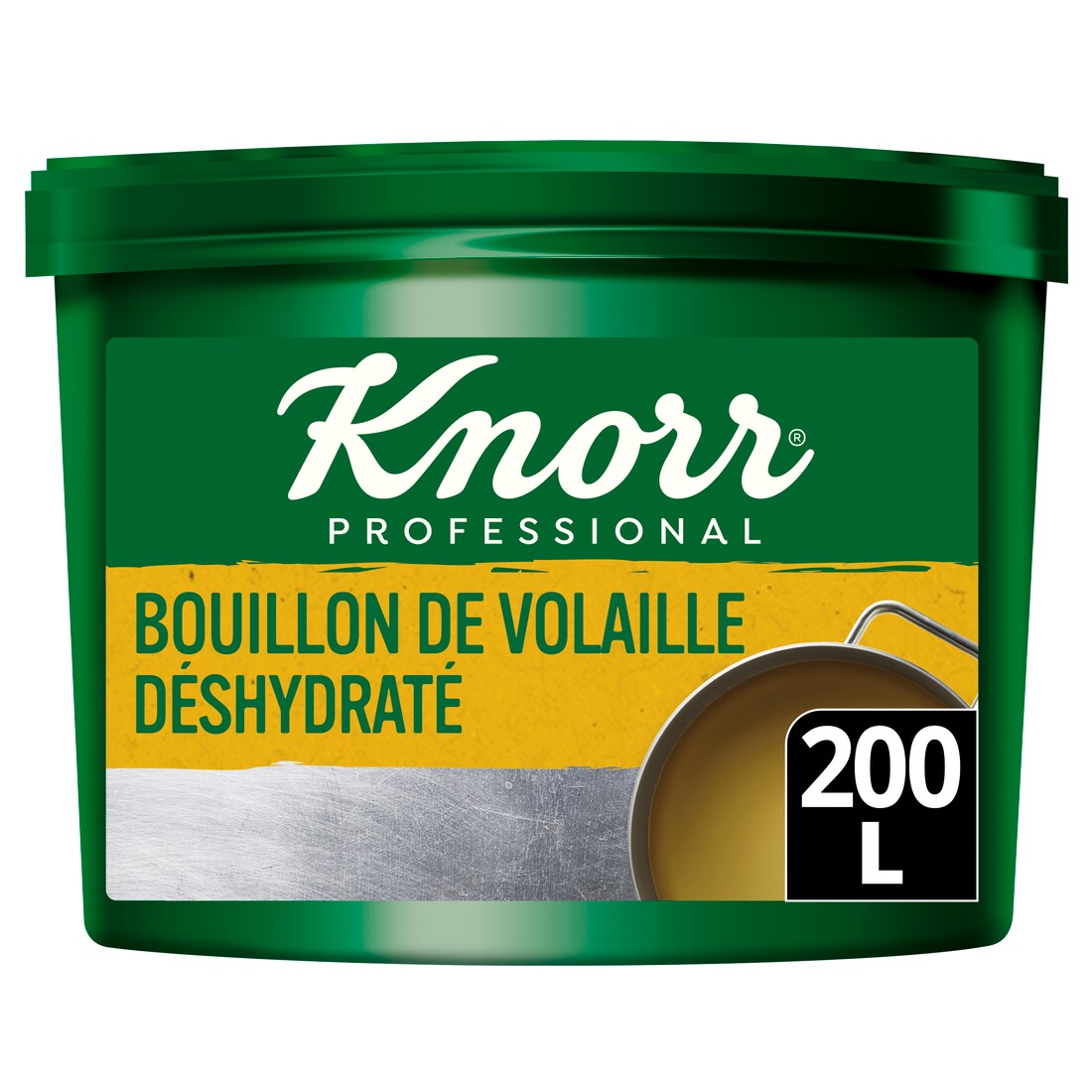 Knorr Bouillon de Volaille Déshydraté seau 4kg jusqu'à 200L - 