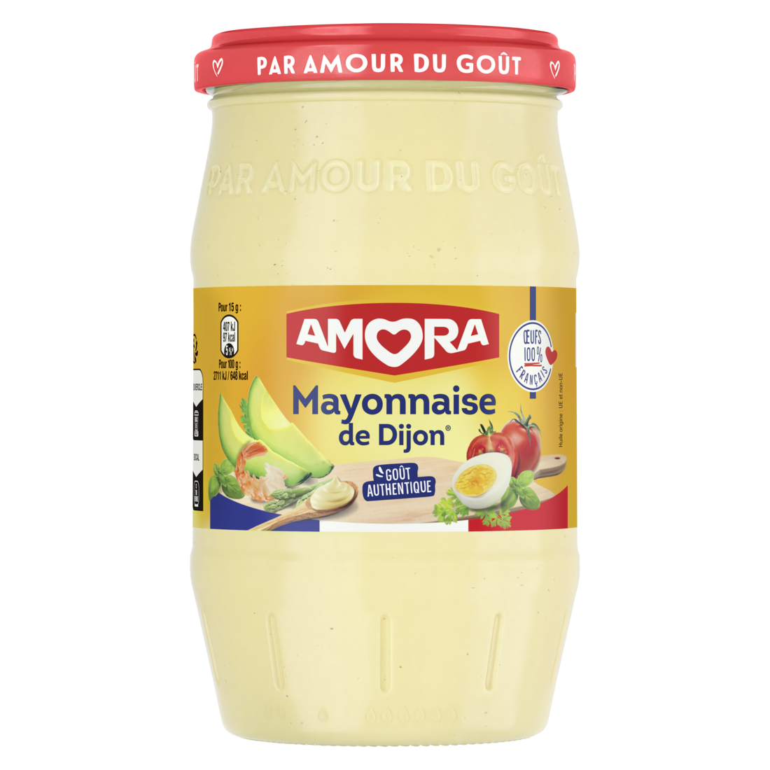Amora Mayonnaise de Dijon Bocal 605g - 