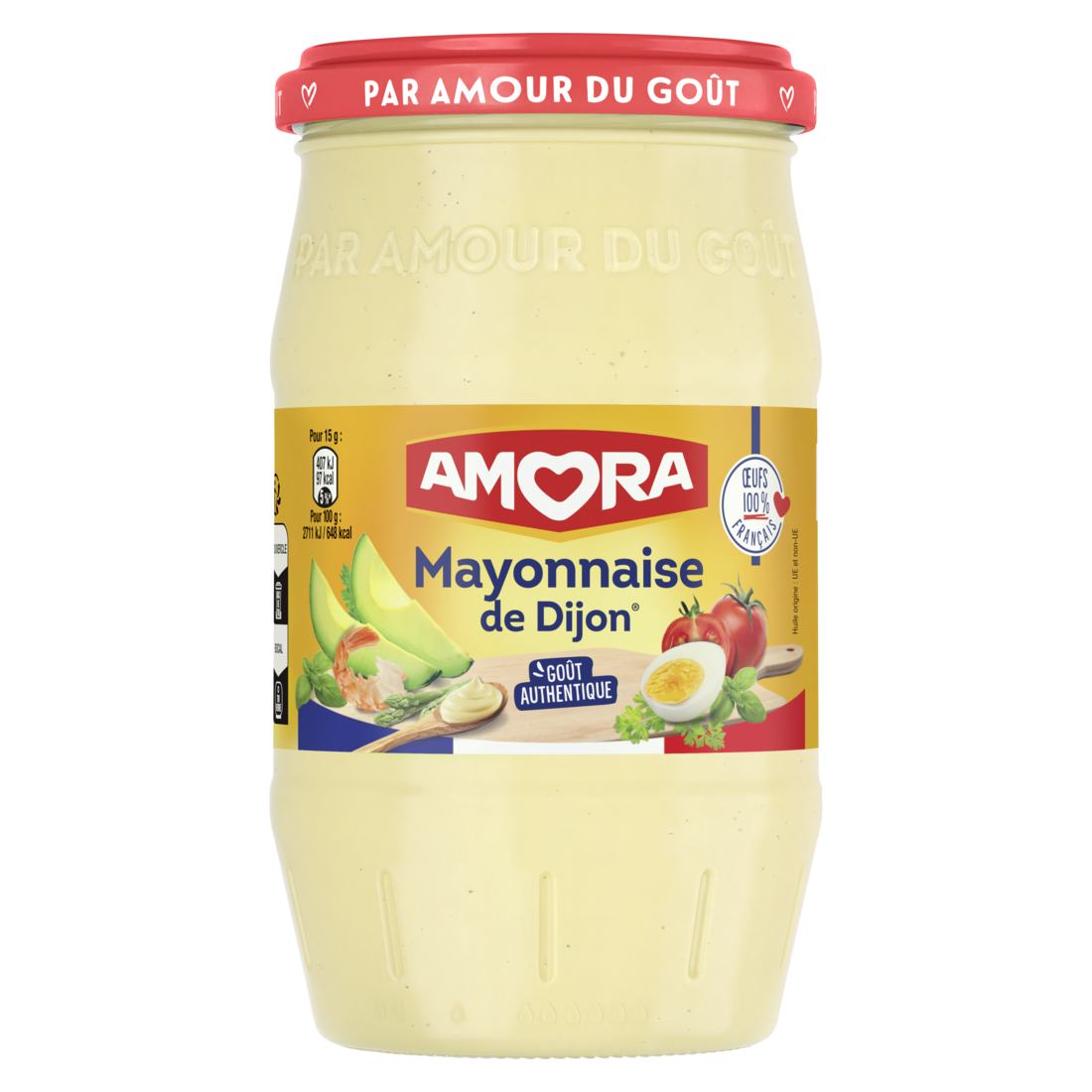 Amora Mayonnaise de Dijon Bocal 605g