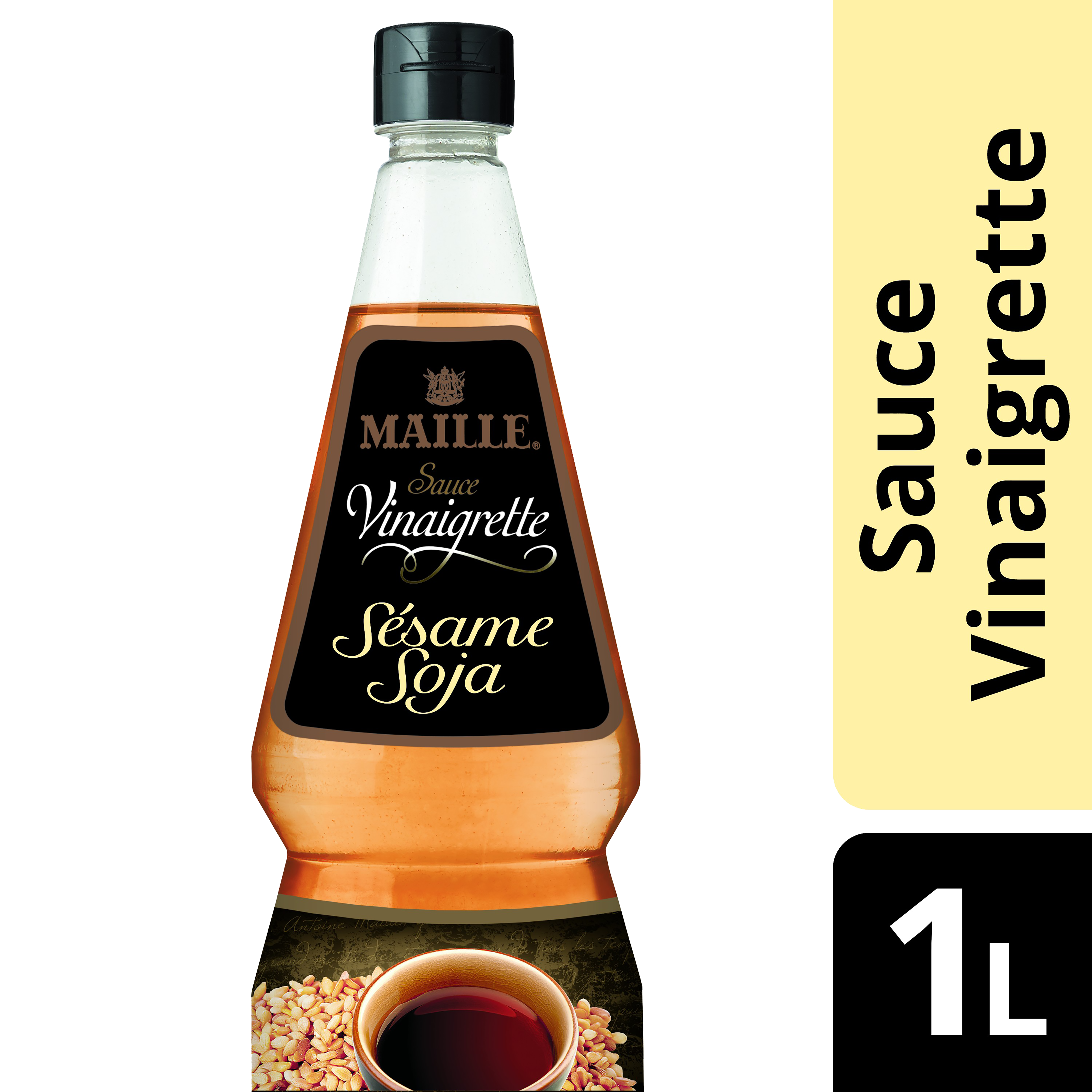 Lot 3x Sauce vinaigrette à l'huile de sésame et sauce soja - Fabriquée en  France - MR - Bouteille 350ml