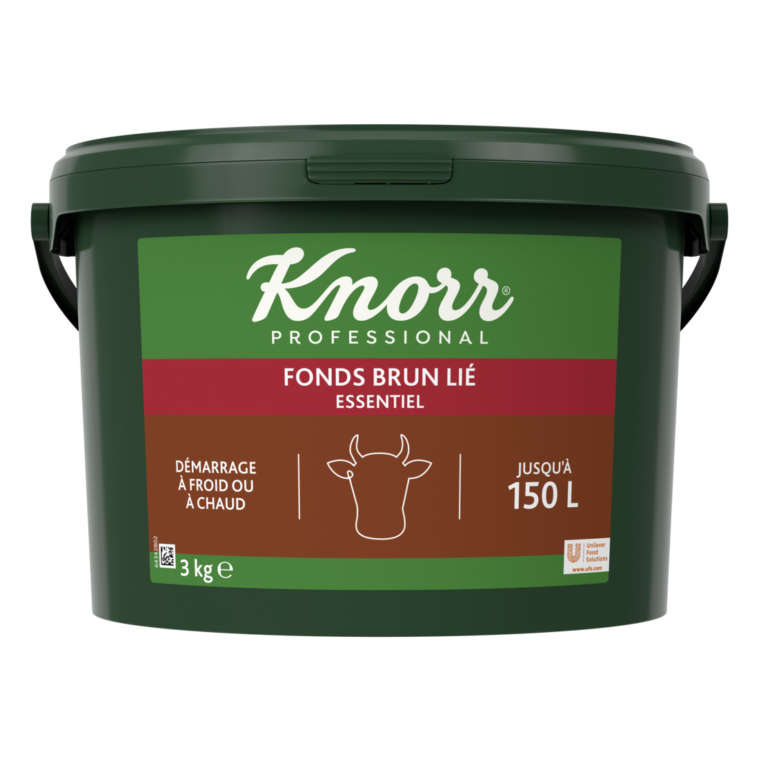 Knorr Essentiel 123 Fonds Brun Lié déshydraté Seau 3kg jusqu'à 150L - 