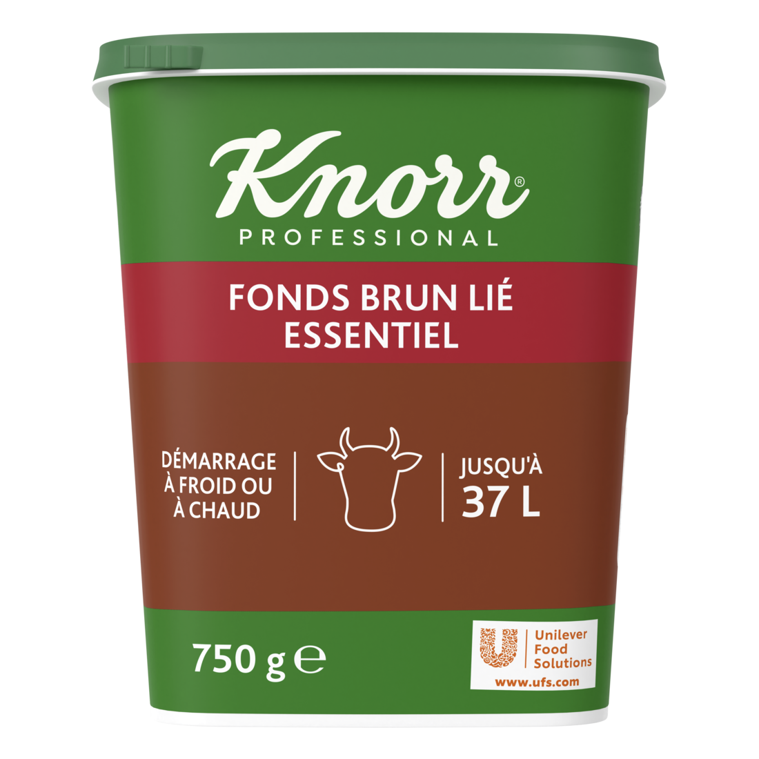 Knorr Essentiel 123 Fonds Brun Lié déshydraté 750 g jusqu'à 37L - 