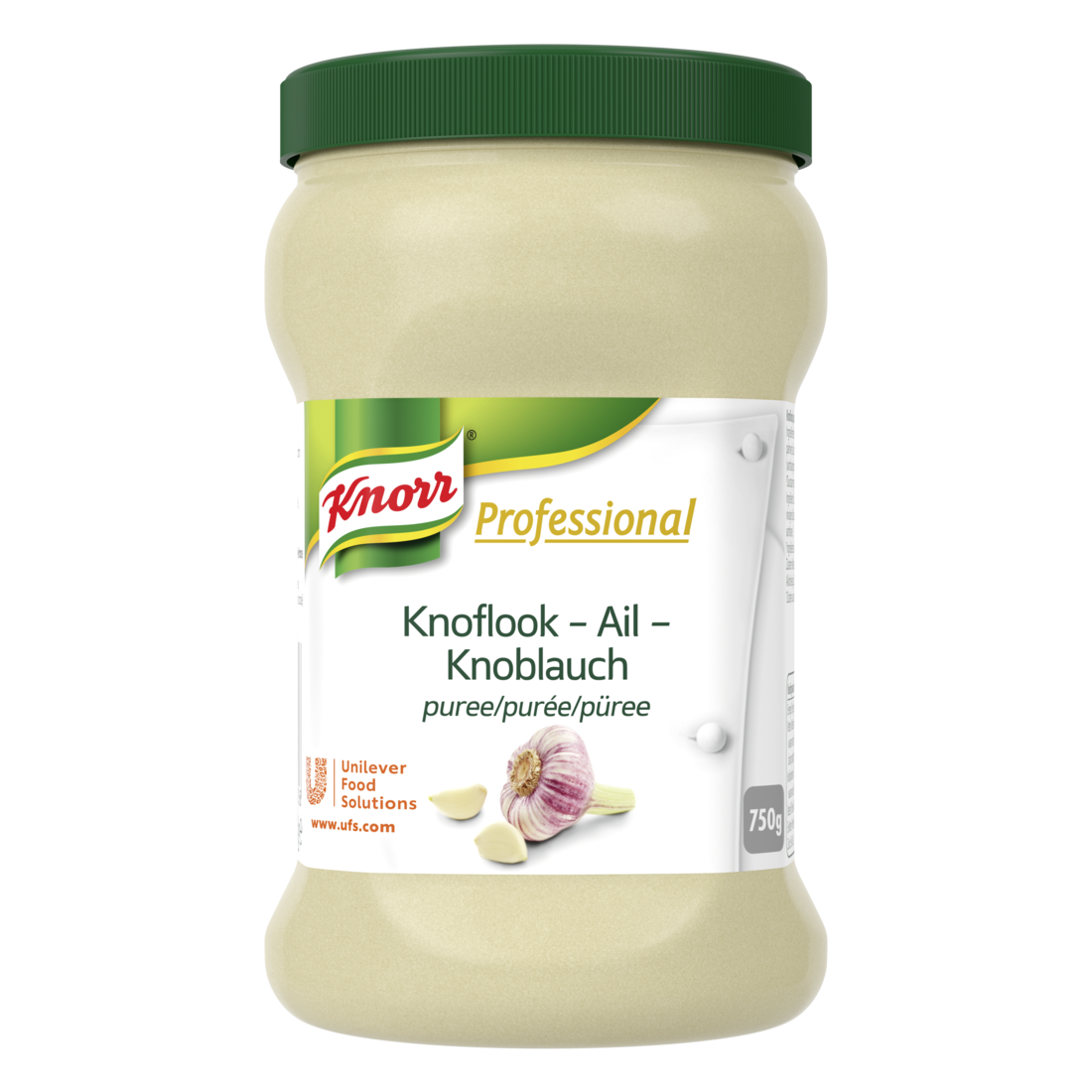 Knorr Professional Purée d'Ail Pot 750g - Knorr Purée d’Épices parfume et personnalise vos plats.