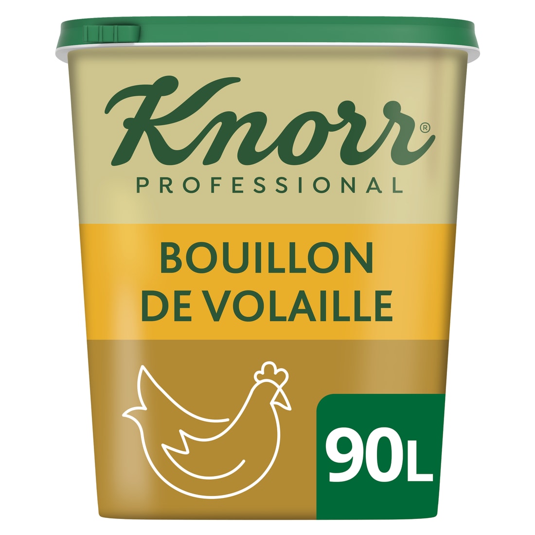 Knorr Bouillon de Volaille concentré à faible teneur en sel 900g jusqu'à 90L - 