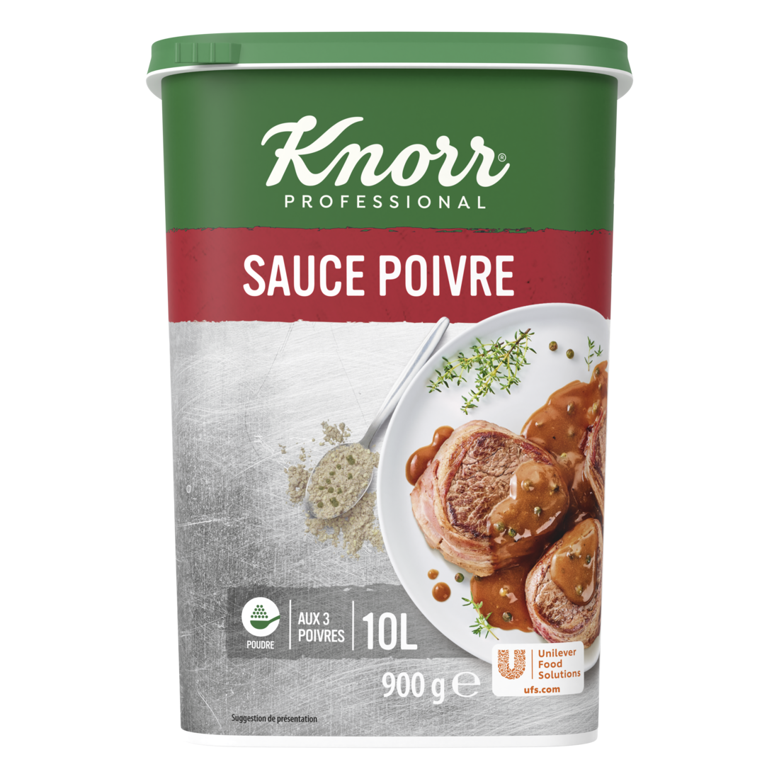 Knorr Sauce Poivre déshydratée 900g jusqu'à 10L - 
