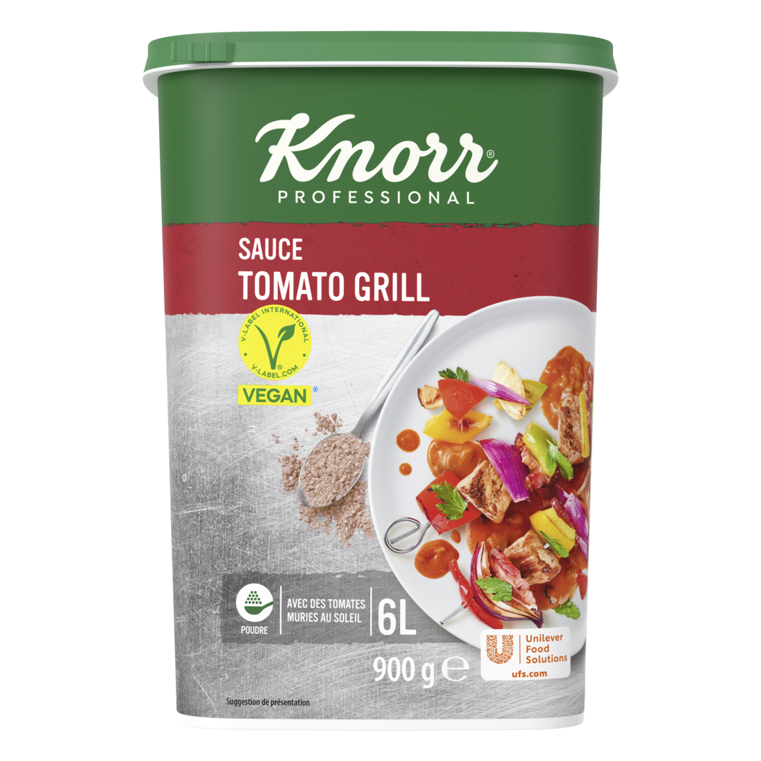 Knorr Sauce Tomato Grill Déshydratée 900g Jusqu'à 6L - 