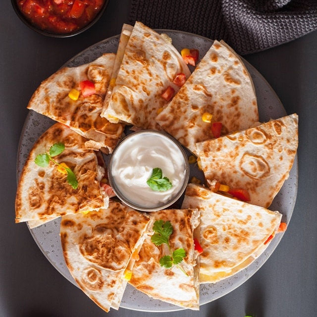 Lahmacun style quesadilla